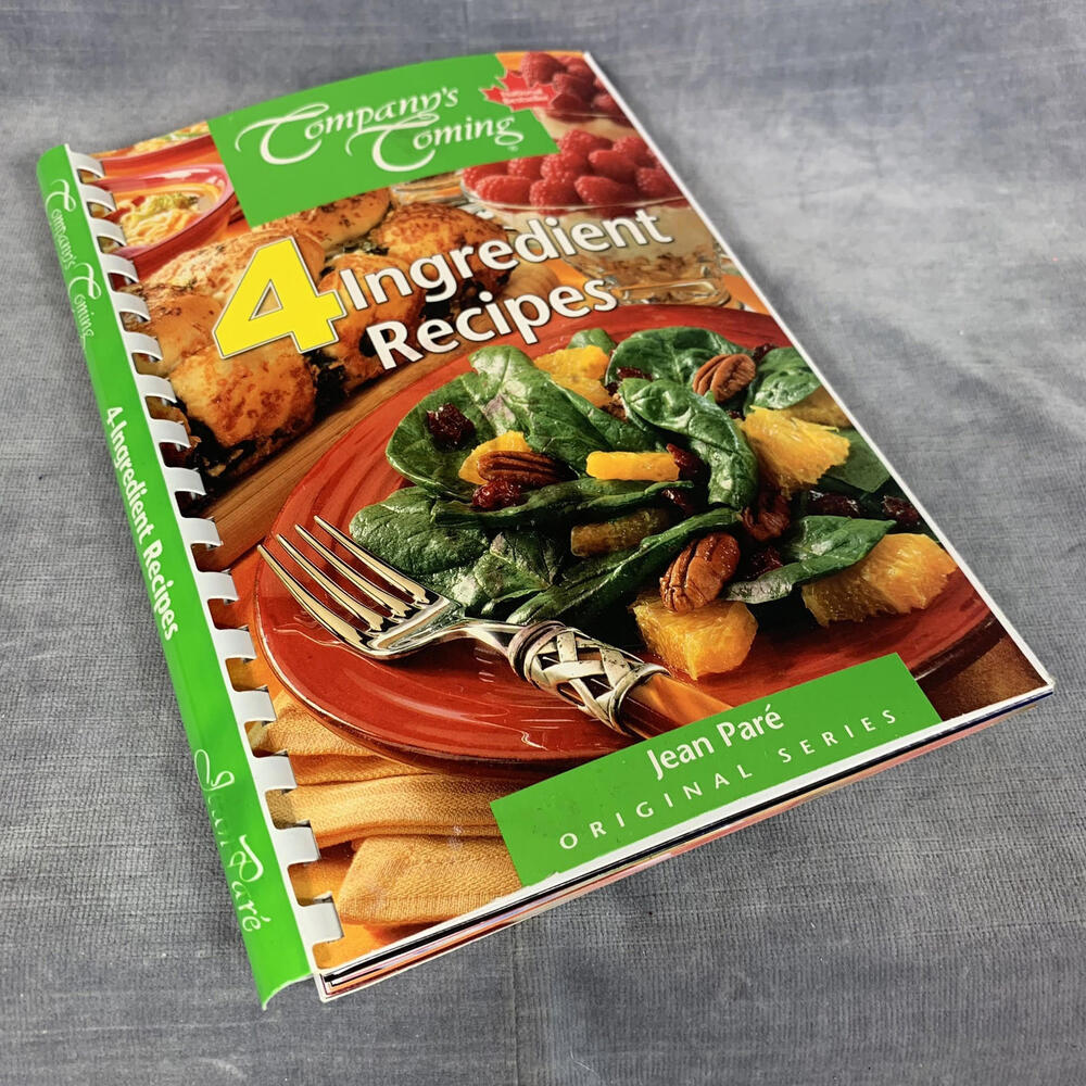 Company's Coming 4 Ingredient Recipes Jean Pare Cookbook Spiral Bound 2007